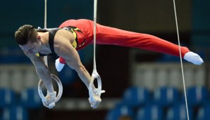 Marcel Nguyen sicherte sich an den Ringen den dritten Platz