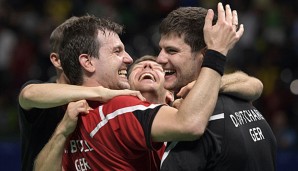 Die deutschen Olympiahelden Timo Boll und Dimitrij Ovtcharov treffen aufeinander