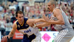 Adam Chubb (l.) liegt mit den Baskets Oldenburg in der BBL zurzeit auf Rang vier