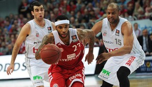 Malcolm Delaney (M.) kam vor der Saison vom ukrainischen KLub Budiwelnik Kiew nach München