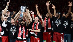 So sehn Sieger aus! Die Brose Baskets feiern den BBL-Titel überschwänglich