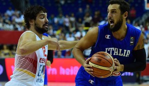 Marco Belinelli (r.) zeigte gegen Spanien eine überragende Partie