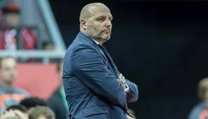 Bayerns Coach Sasa Djordjevoic steht mit seinem Team im Pokalfinale gegen Alba Berlin.