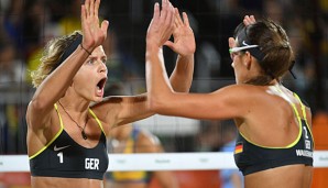 Laura Ludwig und Kira Walkenhorst gewannen mit 2:0