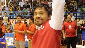 Manny Pacquiao steht vor einem Kampf gegen Floyd Mayweather Jr.