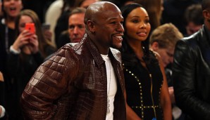 Floyd Mayweather war Gast beim NBA All-Star Game in New York