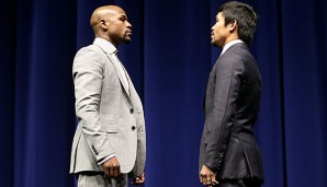 Floyd Mayweather jr. und Manny Pacquiao treffen am 2. Mai in Las Vegas aufeinander