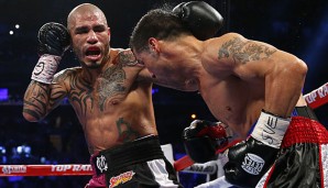 Miguel Cotto (l.) will gegen Saul Alvarez an seinem Vermächtnis arbeiten