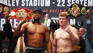 Anthony Joshua muss seine Titel gegen Alexander Povetkin verteidigen.