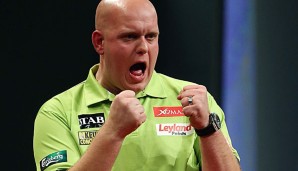 Michael van Gerwen in gewohnter Jubelpose