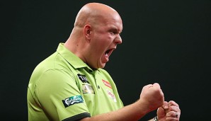 Michael van Gerwen zitterte sich gegen seinen deutschen Kontrahenten zum Sieg