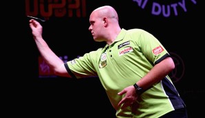 Michael van Gerwen ist der siebte Spieler, dem bei den UK Open das perfekte Spiel gelang