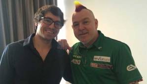 SPOX-Redakteur Adrian Fink traf Peter Wright in Dublin