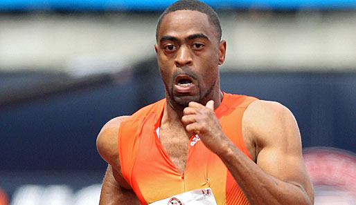 Tyson Gay schlug in Paris über 100 Meter Ex-Olympiasieger Justin Gatlin