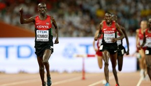 Ezekiel Kemboi gewann seine siebte Medaille in derselben Disziplin