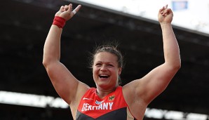 Christina Schwanitz holte die erste Medaille für das deutsche Team