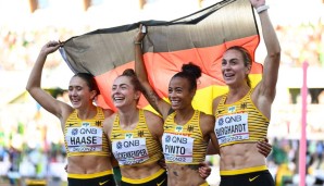 Im vergangenen Jahr gewann die 4x100m Staffel der Frauen bei der Leichtathletik-WM in Eugene die Bronzemedaille.