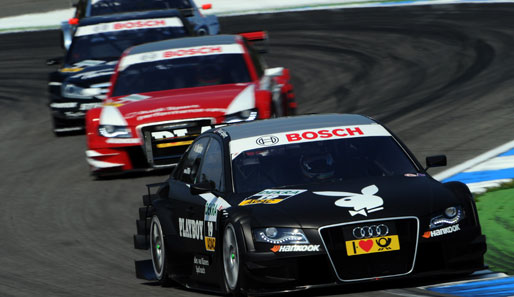 Zum ersten Mal geht es für die DTM-Fahrer in einem Fußballstadion zur Sache