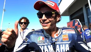 Daumen hoch für eine neue Herausforderung: Valentino Rossi