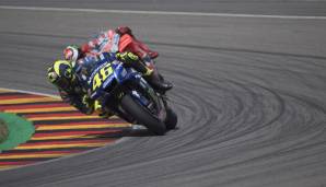 Valentino Rossi belegte im Vorjahr auf dem Sachsenring den zweiten Platz.