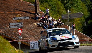 Sebastien Ogier liegt mit seinem VW nur auf dem 18. Platz