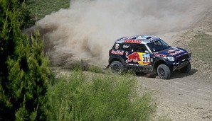 Nasser Al-Attiyah sorgte auch am zweiten Tag der Rallye Dakar für die Tagesbestzeit