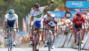 Steele van Hoff gewinnt bei seinem Heimrennen, Rüdiger Selig (3. von rechts) hat das Nachsehen