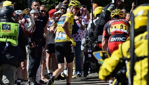 Froome rannte fast bis ins Ziel