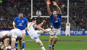 Volle Action beim Six Nations zwischen Italien und Frankreich.