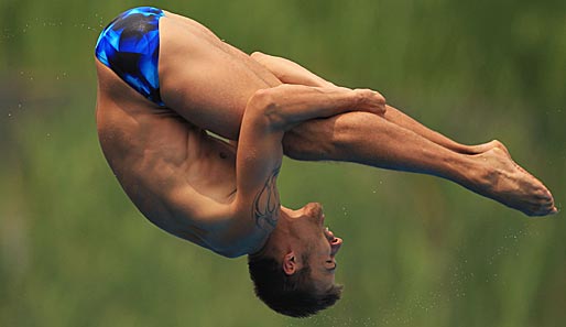 Turmspringer Sascha Klein ist bei der Schwimm-WM in Shanghai weiter auf Medaillenkurs