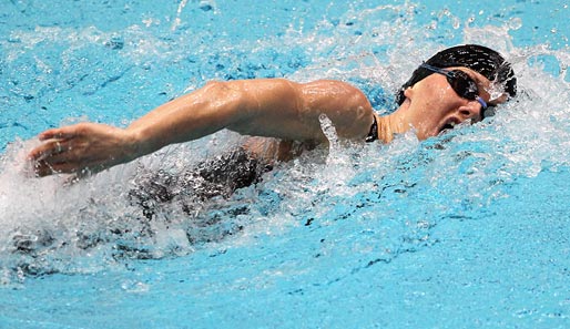 Britta Steffen hat in Magdeburg bei der EM-Qualifikation zwei souveräne Leistungen abgeliefert