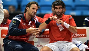 Carlos Moya (l.) ist nicht mehr länger Kapitän des spanischen Davis-Cup-Teams