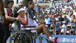 Peng Shuai konnte den Platz nicht mehr eigenständig verlassen