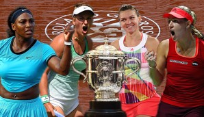 Serena Williams (l.) könnte im Halbfinale auf Angelique Kerber (r.) treffen