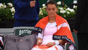 Agnieszka Radwanska war bedient nach ihrer Pleite gegen Pironkova in Paris