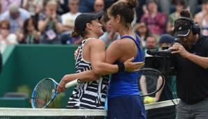 Gegen French-Open-Siegerin Barty war für Julia Görges (r.) kein Kraut gewachsen.