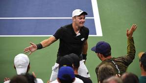 Dominik Köpfer steht im Achtelfinale der US Open.