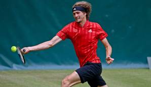 Alexander Zverev hat sein Auftaktmatch in Halle gewonnen.