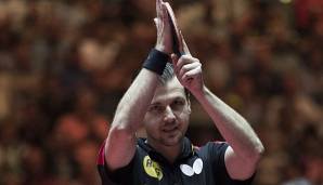 Timo Boll beim World-Tour-Turnier in Olmütz im Achtelfinale