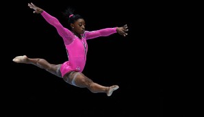 Simone Biles konnte ihren Titel in Nanning verteidigen