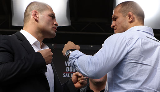 Stehen sich im Schwergewichts-WM-Kampf gegenüber: Cain Velasquez und Junior Dos Santos