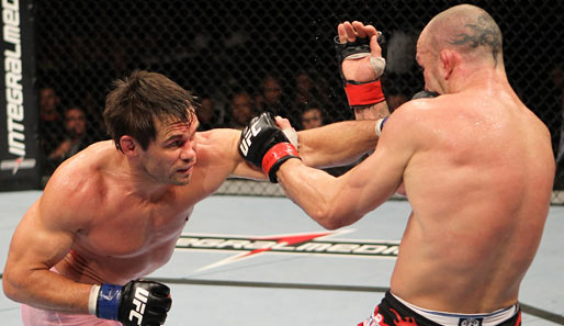 Rich Franklin (l.) gewann nach UFC 99 in Köln auch den Rückkampf gegen Wanderlei Silva