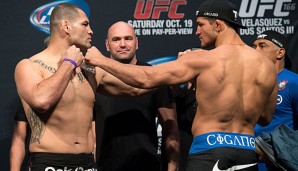 Cain Velasquez und Junior Dos Santos treffen am Samstag zum dritten Mal aufeinander