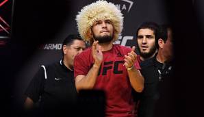 Khabib trat beim Wiegen vor UFC 229 mit Perücke auf.