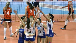 Die russischen Volleyballerinnen qualifizierten sich für Olympia