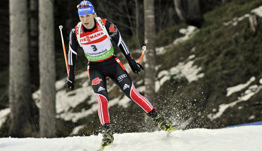 Eine starke Magdalena Neuner führte die deutsche Mixed-Staffel zum Sieg