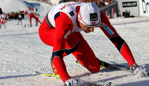 Petter Northug feierte im Langlauf den Erfolg über 50 Kilometer