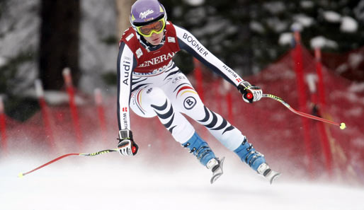 Maria Höfl-Riesch könnte mit etwas Glück schon am Dienstag in Flachau wieder an den Start gehen