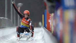 Natalie Geisenberger konnte im Einzel zwar jubeln, patzte aber bei der Staffel