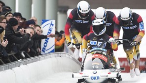 Francesco Friedrich (M.) konnte trotz seiner Medaille am Königssee nicht zufrieden sein